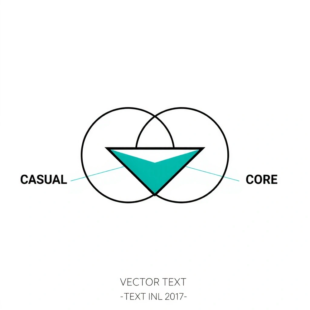 Core and Casual overlap diagram